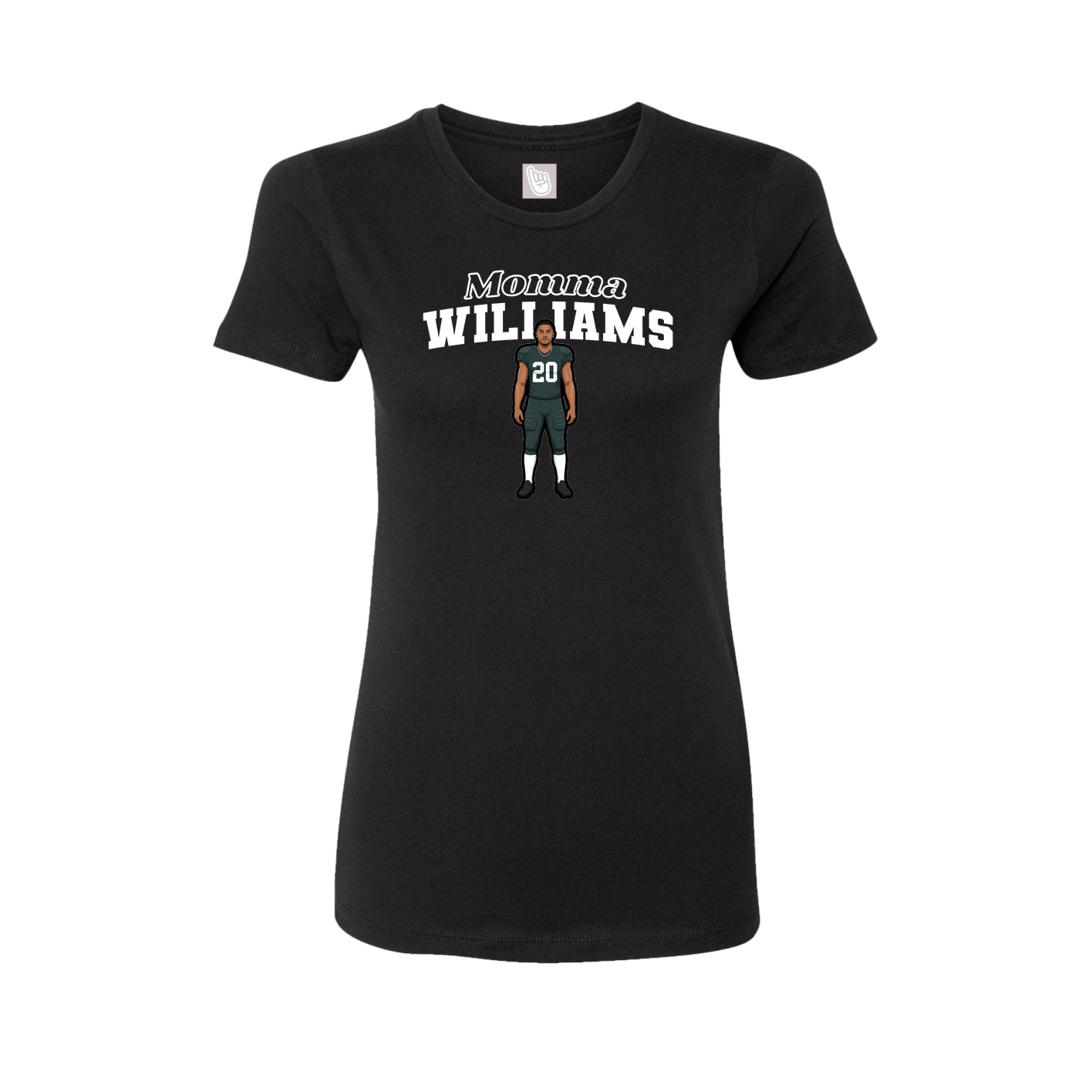 Womens Tee — Mothers Day Block in Black