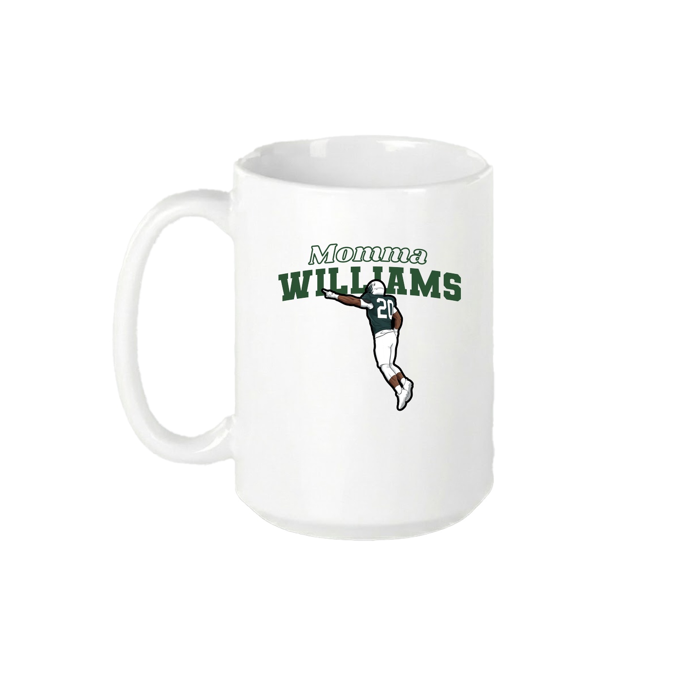 15oz Coffee Mug — Mothers Day Block in White
