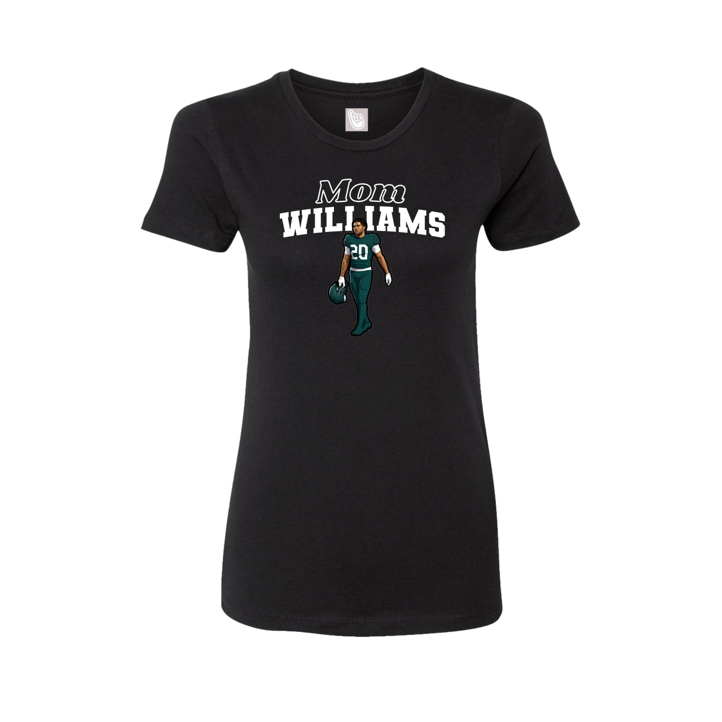 Womens Tee — Mothers Day Block in Black