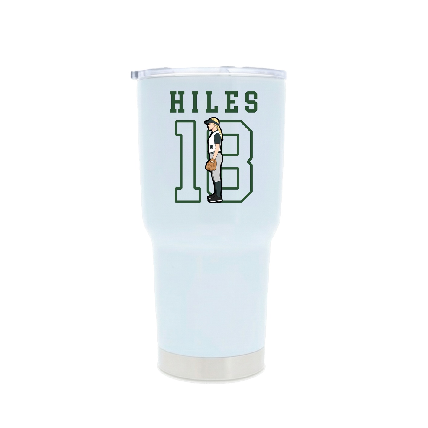 30oz Stainless Steel Tumbler — Shirsey in White