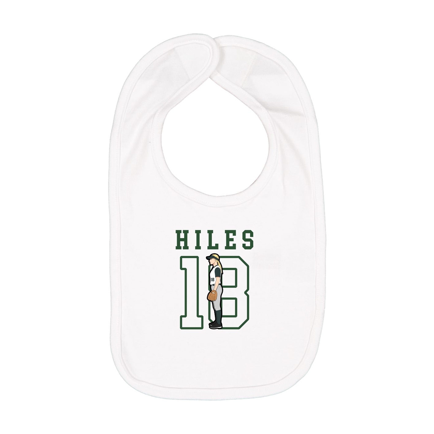 Infant Bib — Shirsey in White