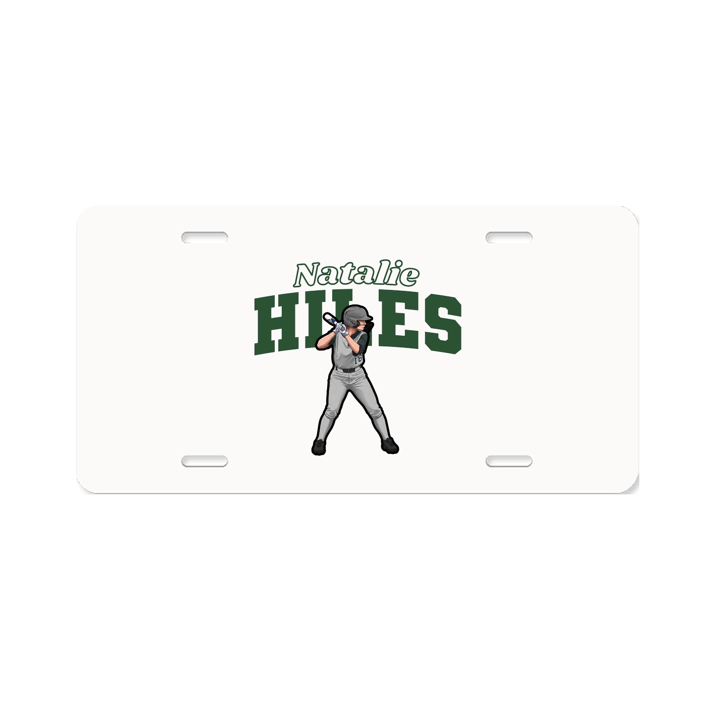 License Plate — Name Arch in Classic