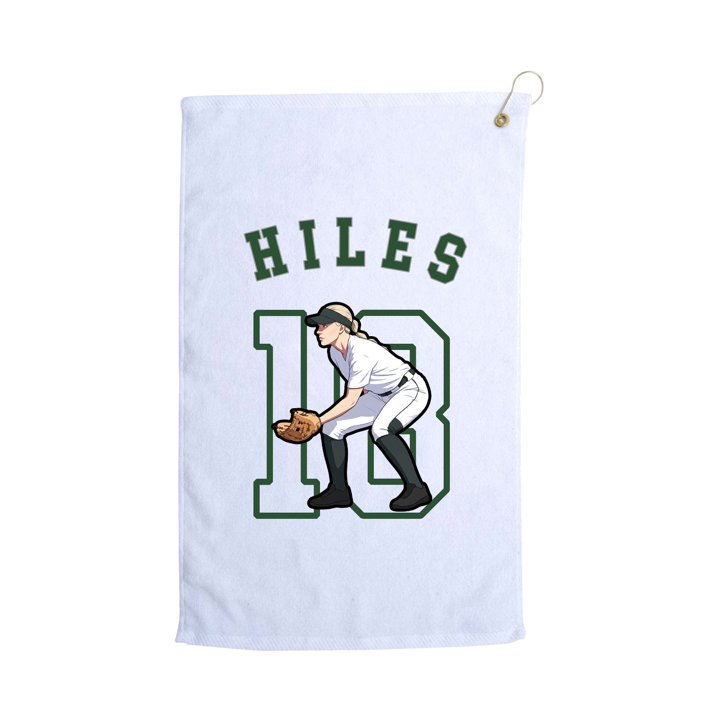 Golf Towel — Shirsey Arch in White