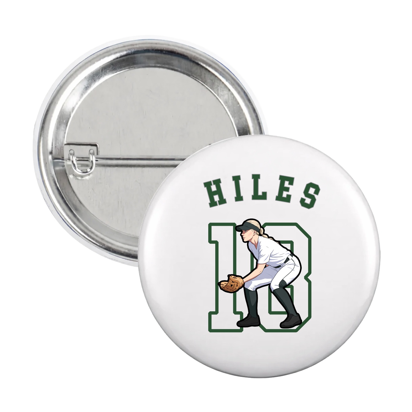 Game Day Button — Shirsey Arch in White
