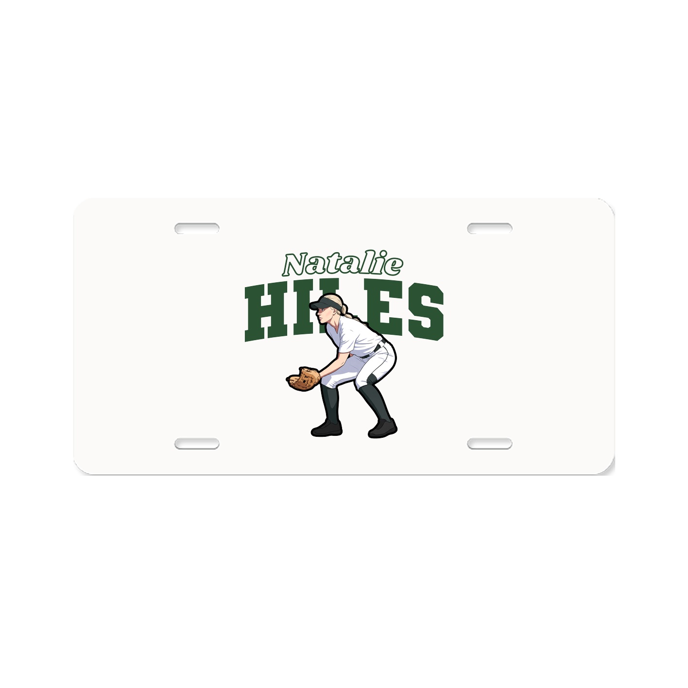License Plate — Name Arch in Classic