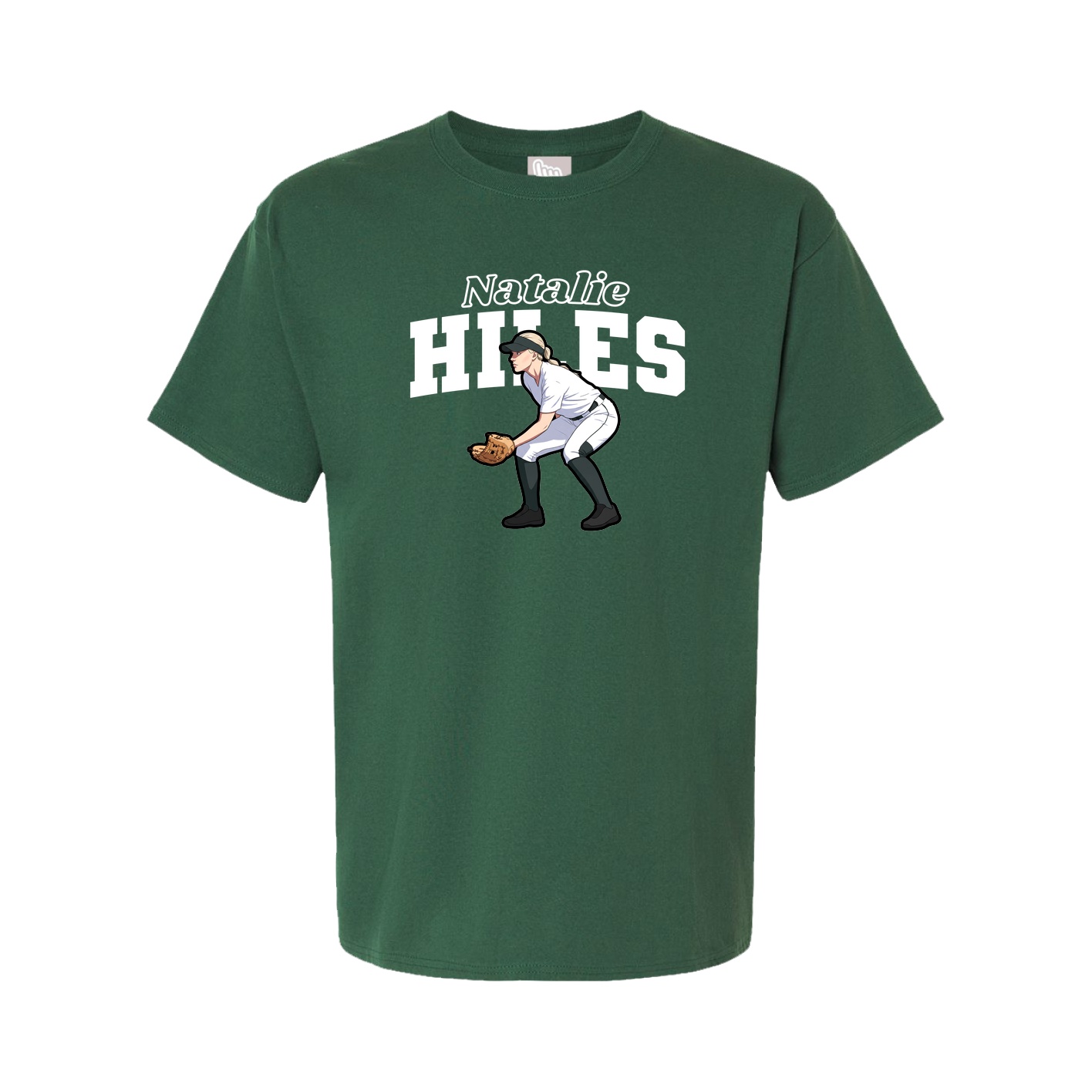 Youth Tee — Name Arch in Green