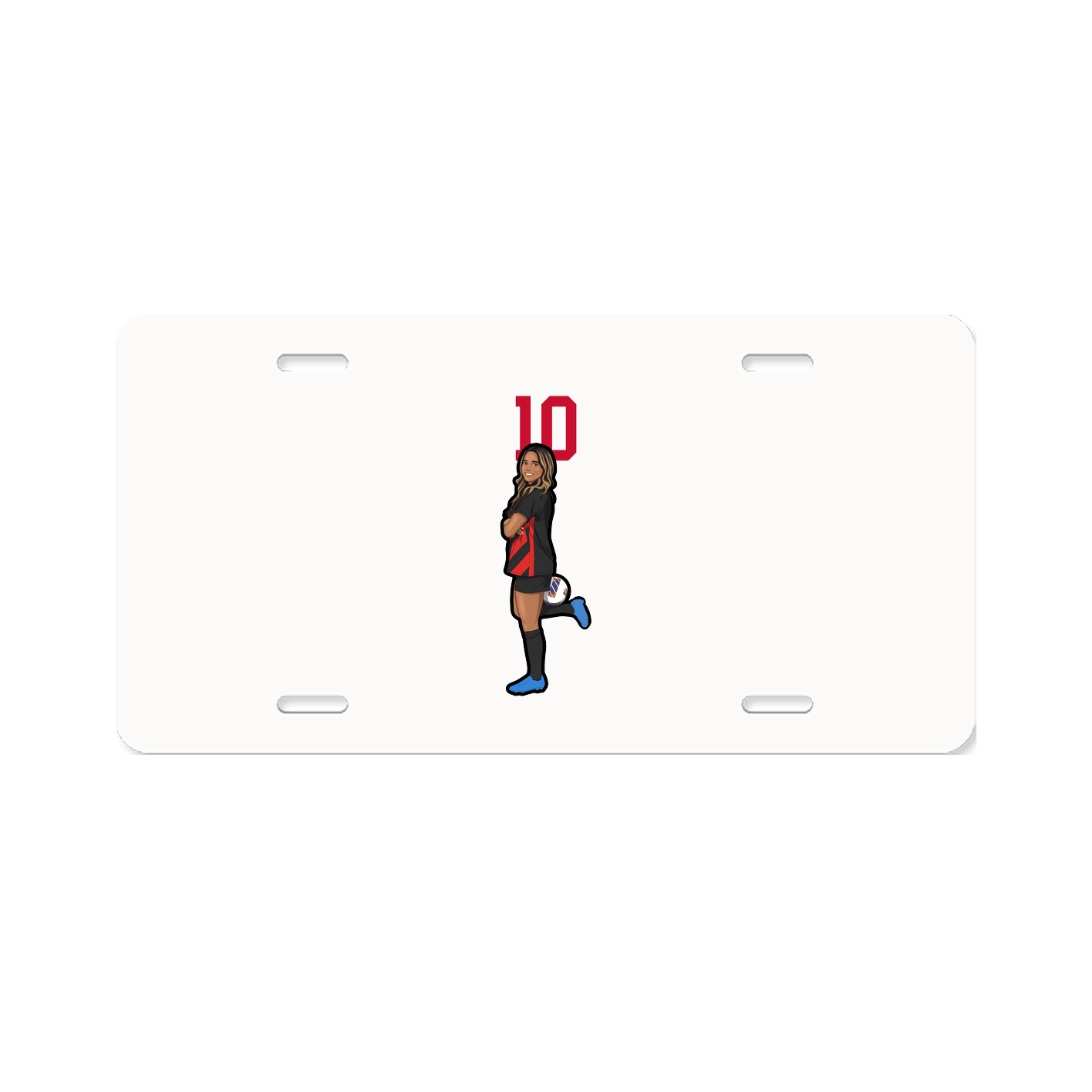 License Plate — Number Top in Classic