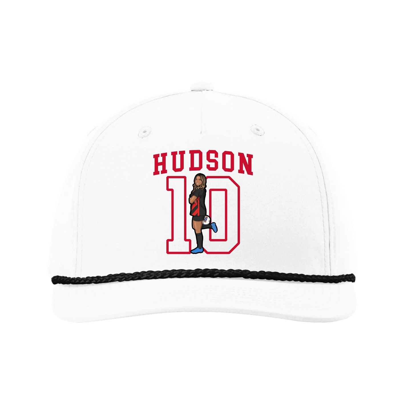 Five-Panel Classic Rope Cap — Shirsey in White