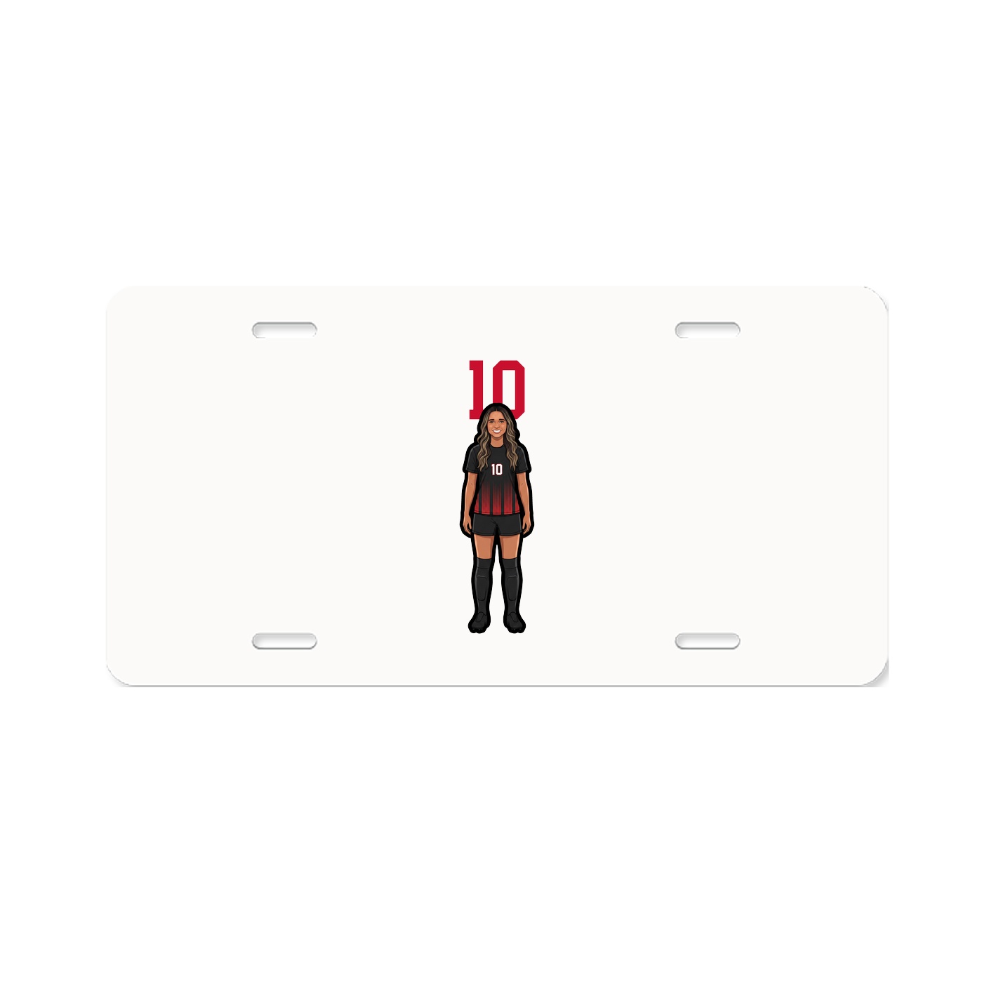 License Plate — Number Top in Classic