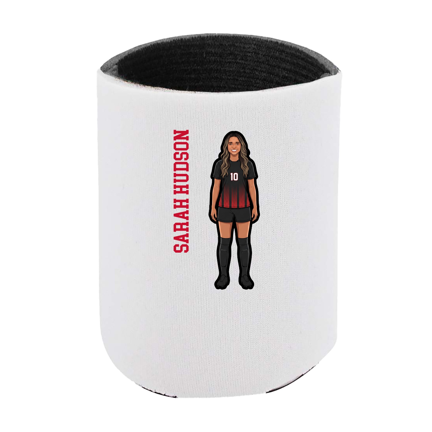 Can Holder — Name Vertical in White