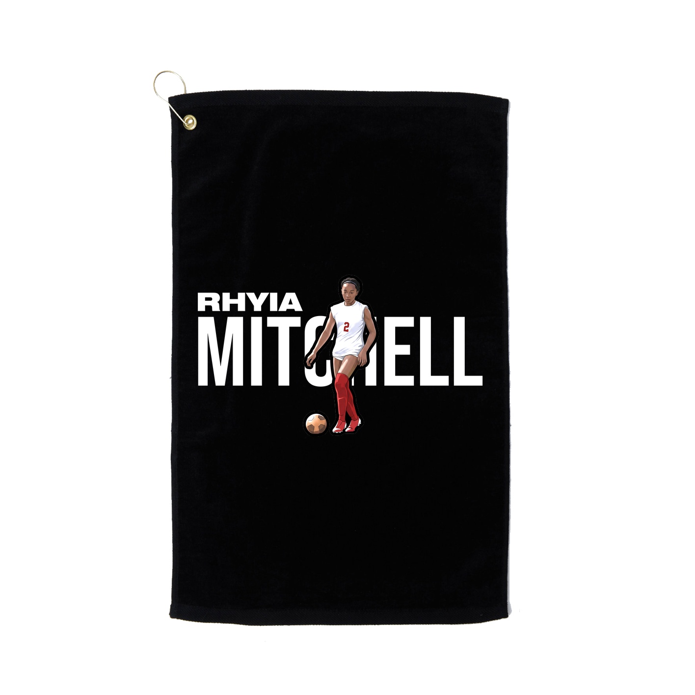 Golf Towel — Player Name in Black