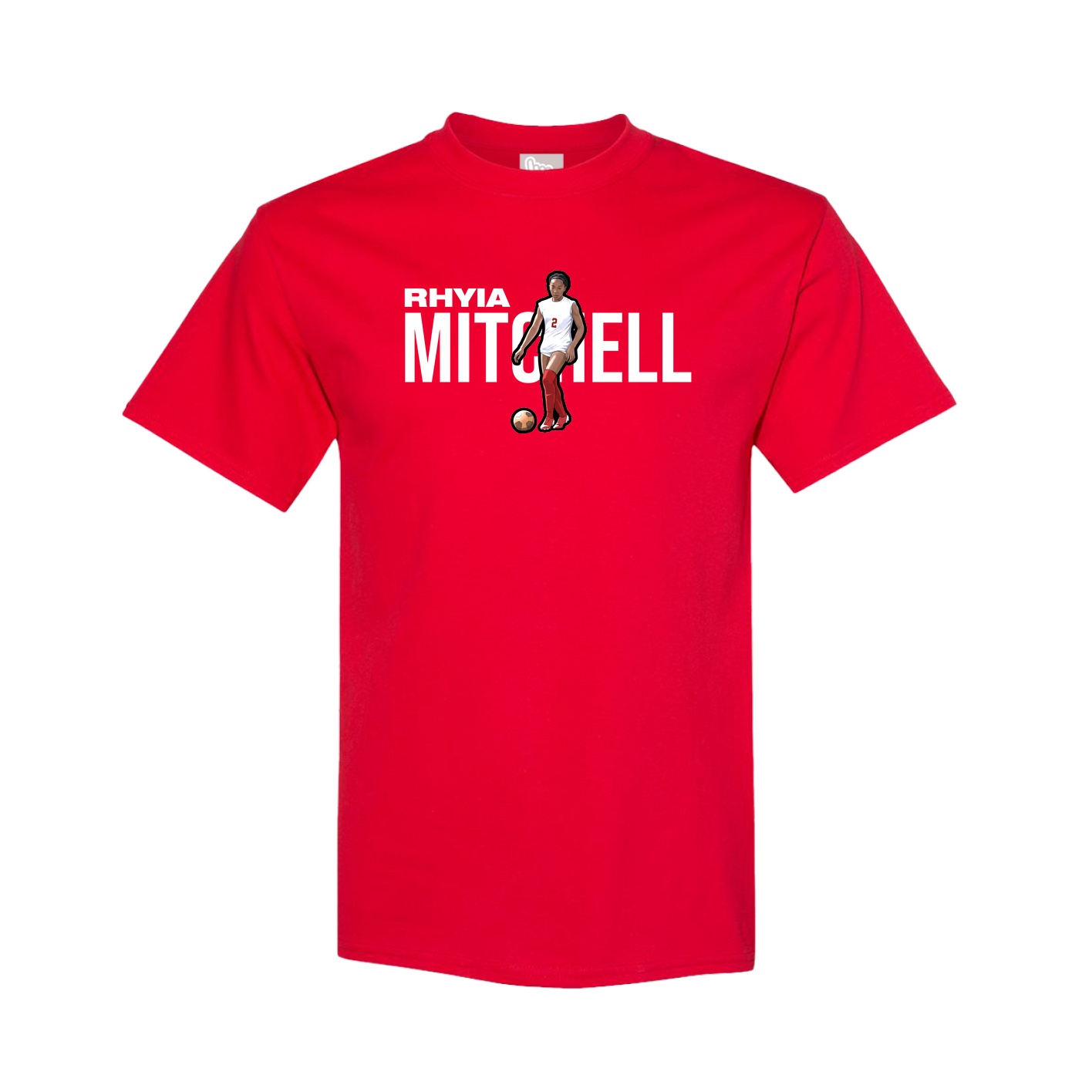 Youth Tee — Player Name in Red