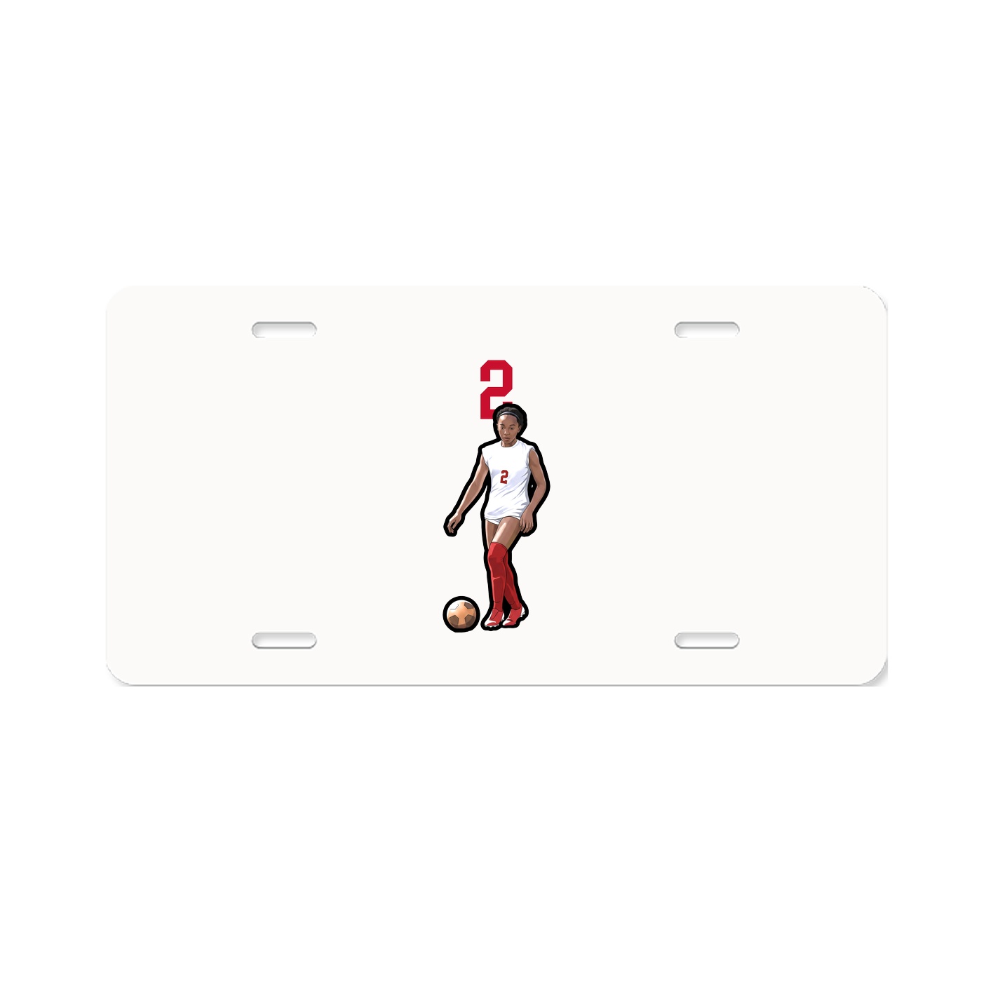 License Plate — Number Top in Classic