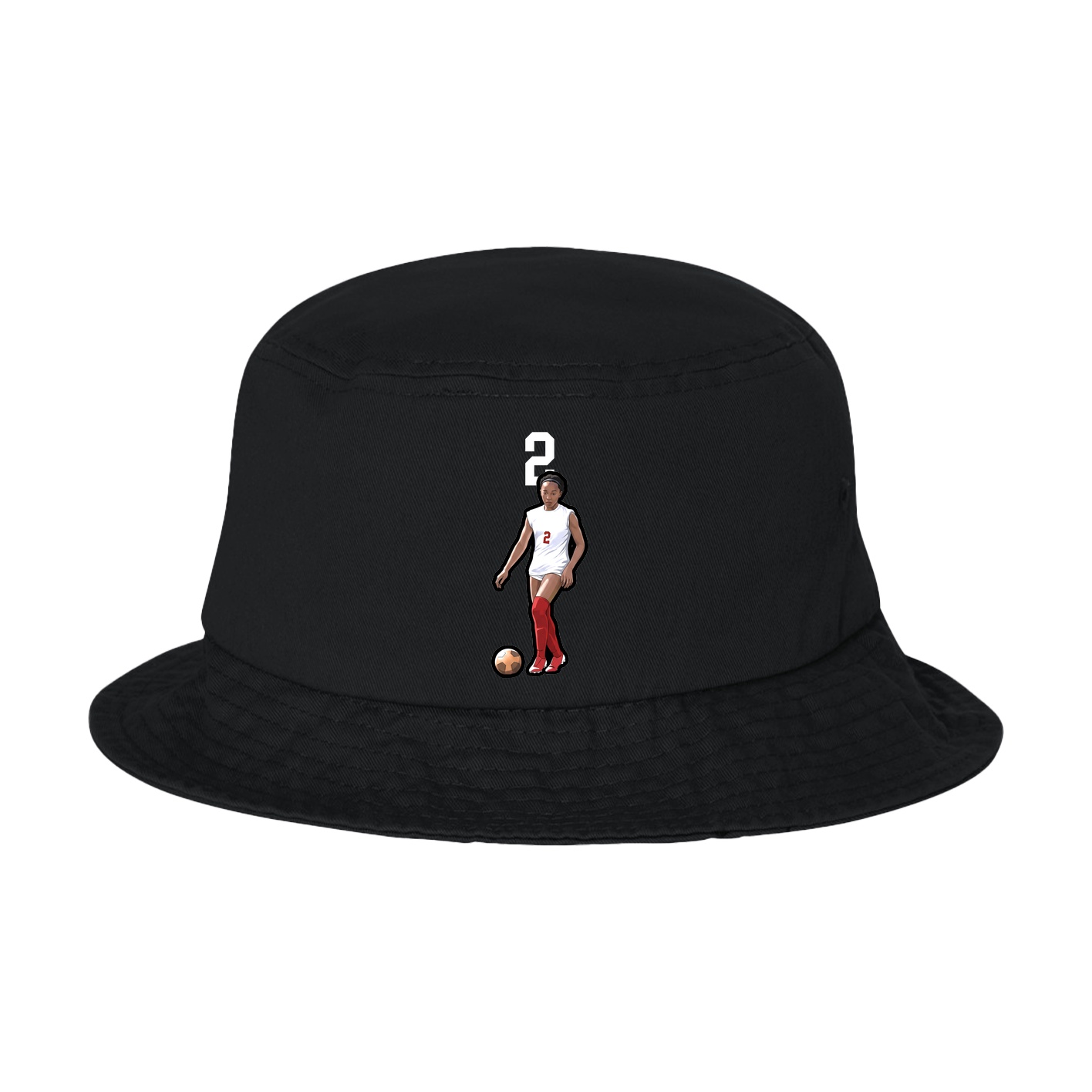 Bucket Cap — Number Top in Black