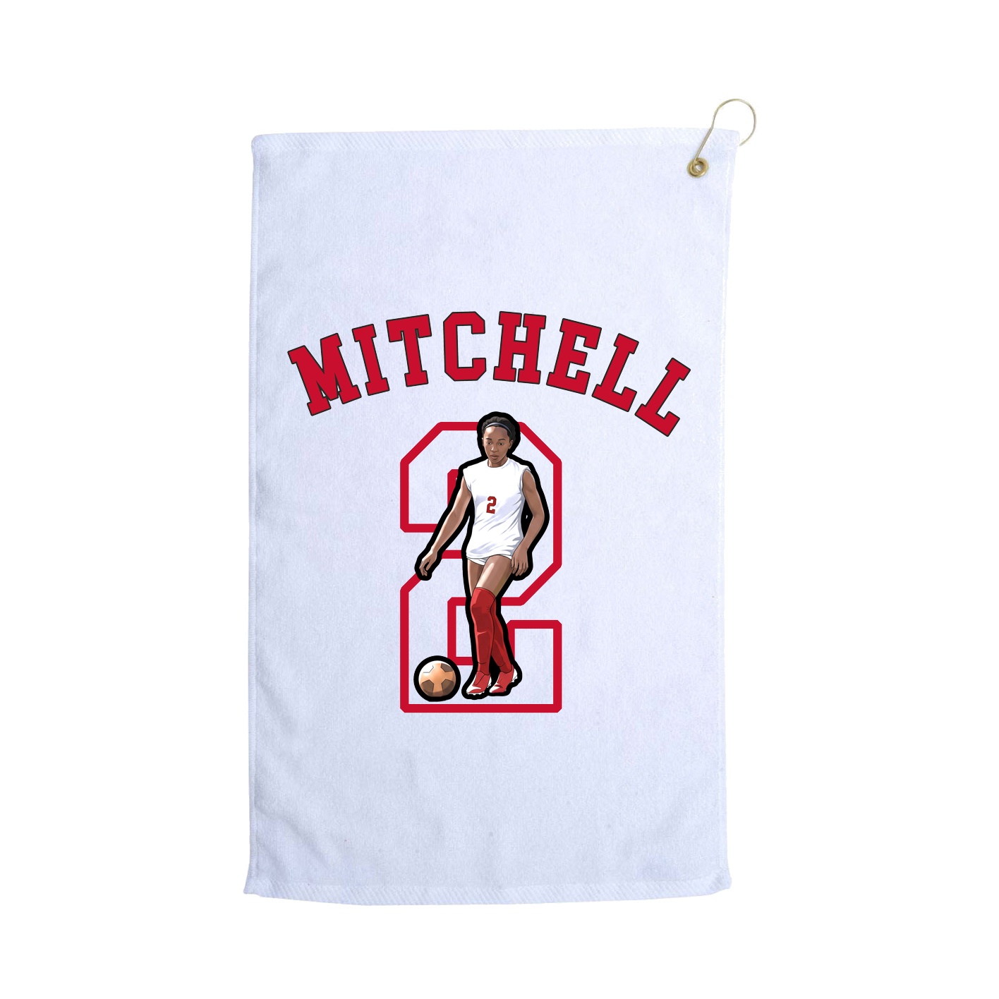 Golf Towel — Shirsey Arch in White