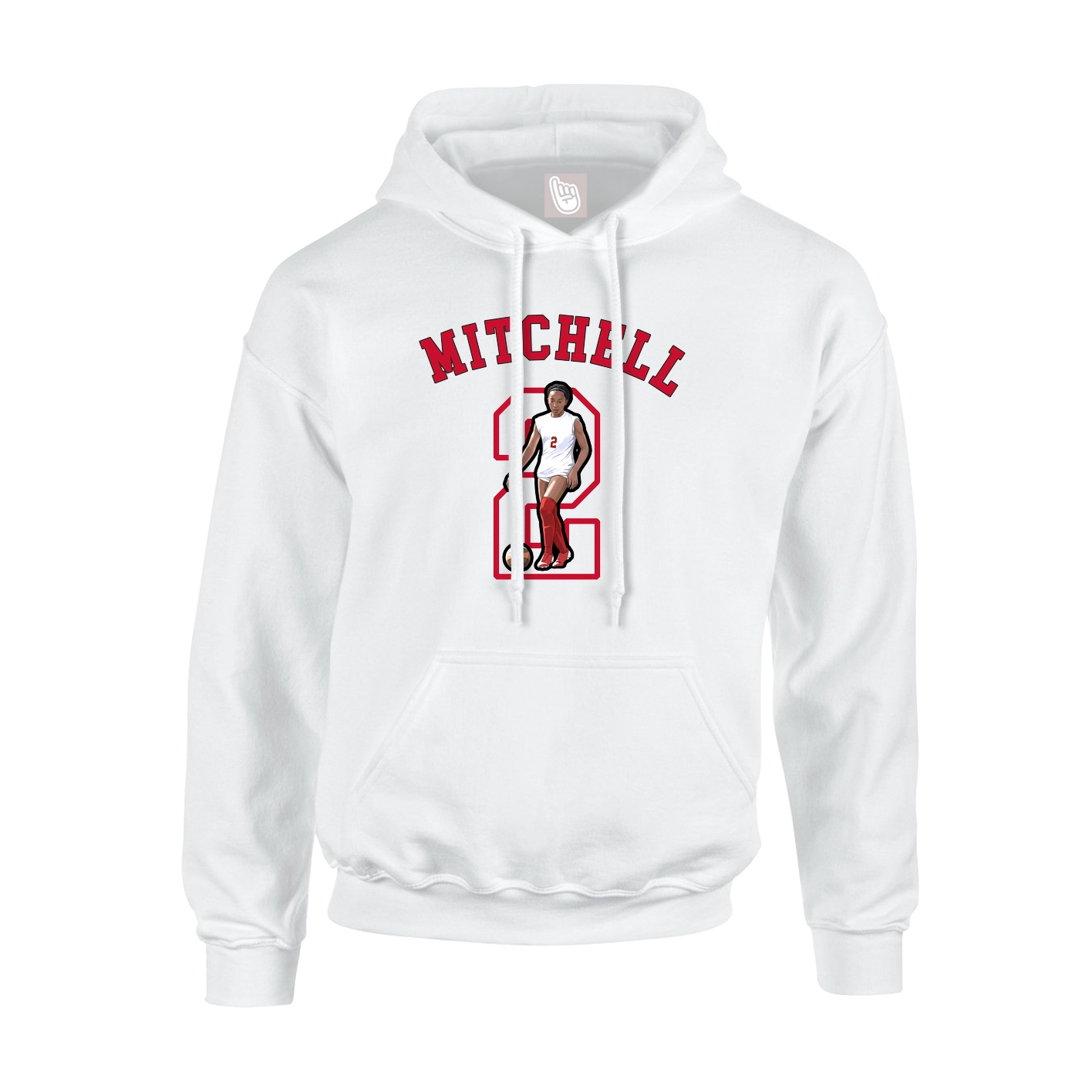 Hoodie — Shirsey Arch in White