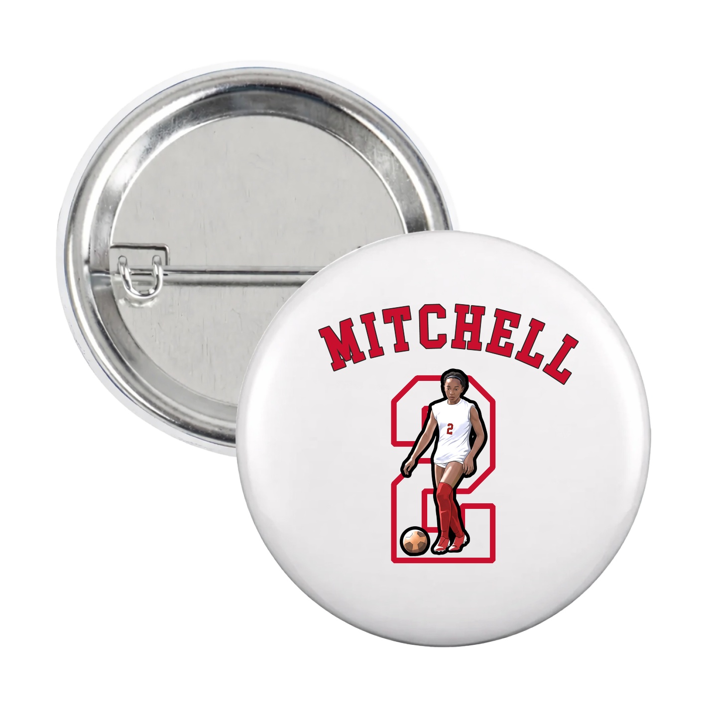 Game Day Button — Shirsey Arch in White