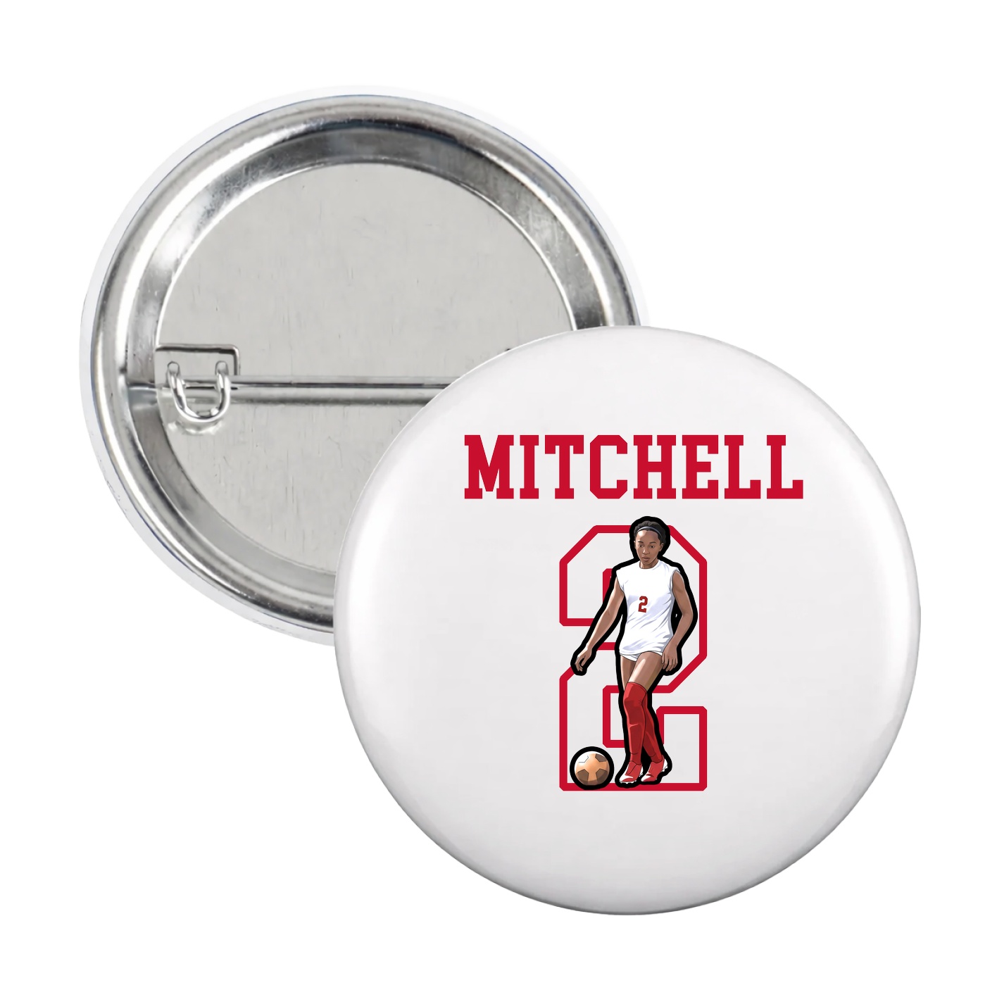 Game Day Button — Shirsey in White