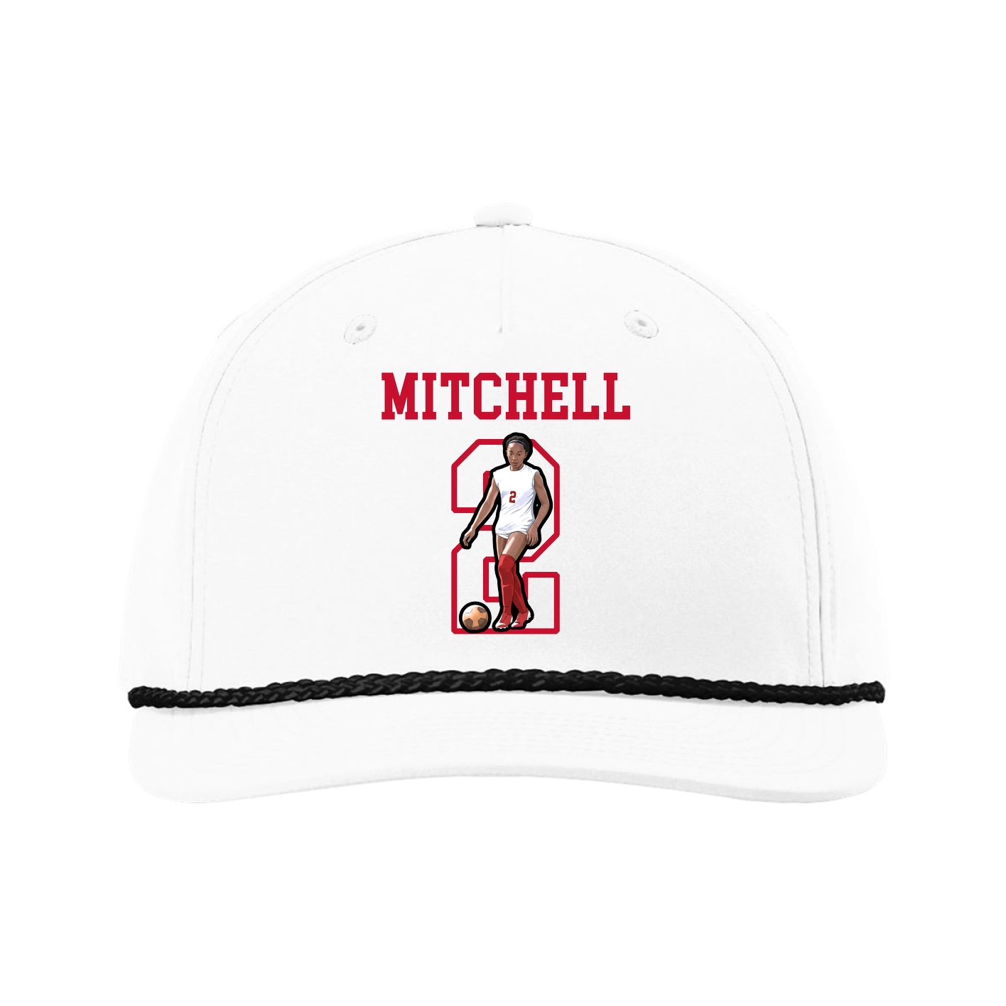Five-Panel Classic Rope Cap — Shirsey in White