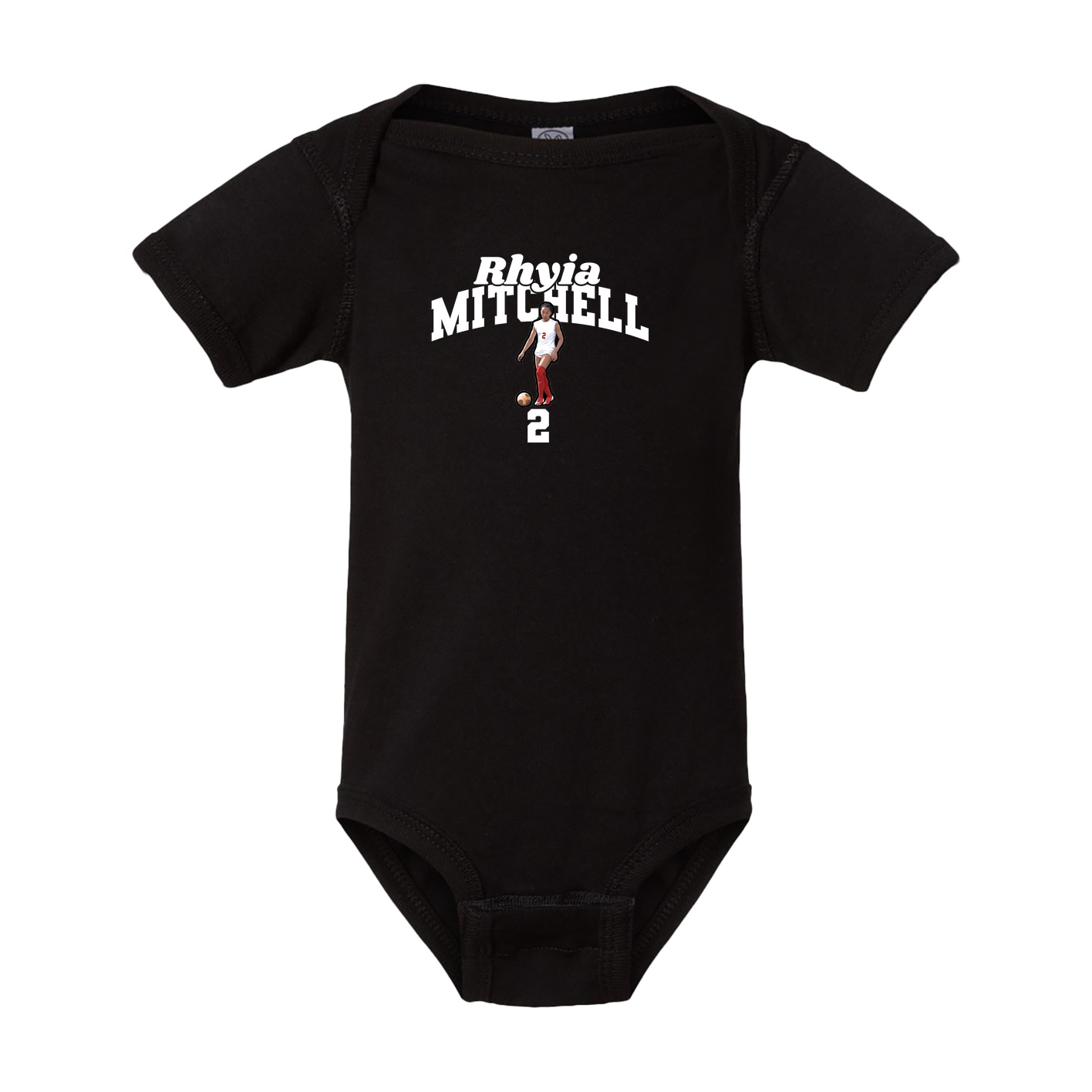 Baby Onesie — Signature Arch in Black