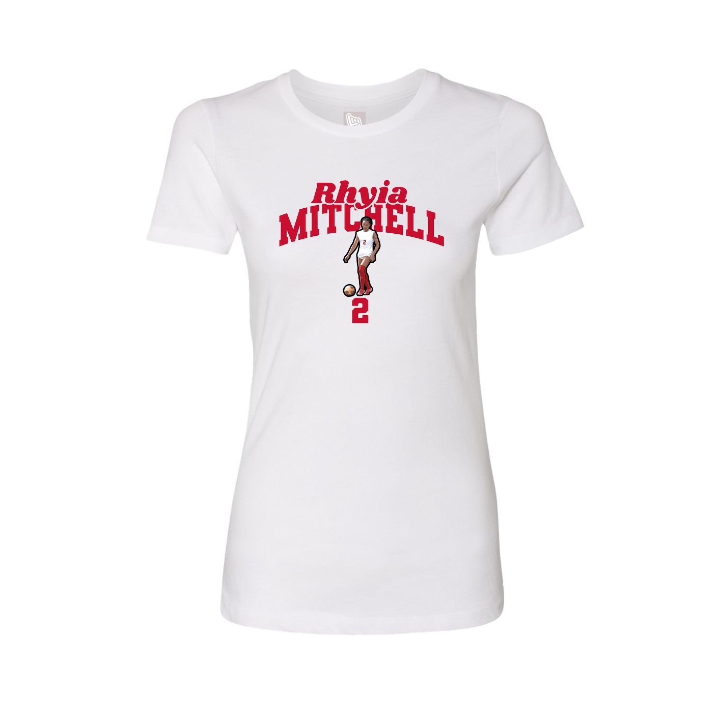 Womens Tee — Signature Arch in White