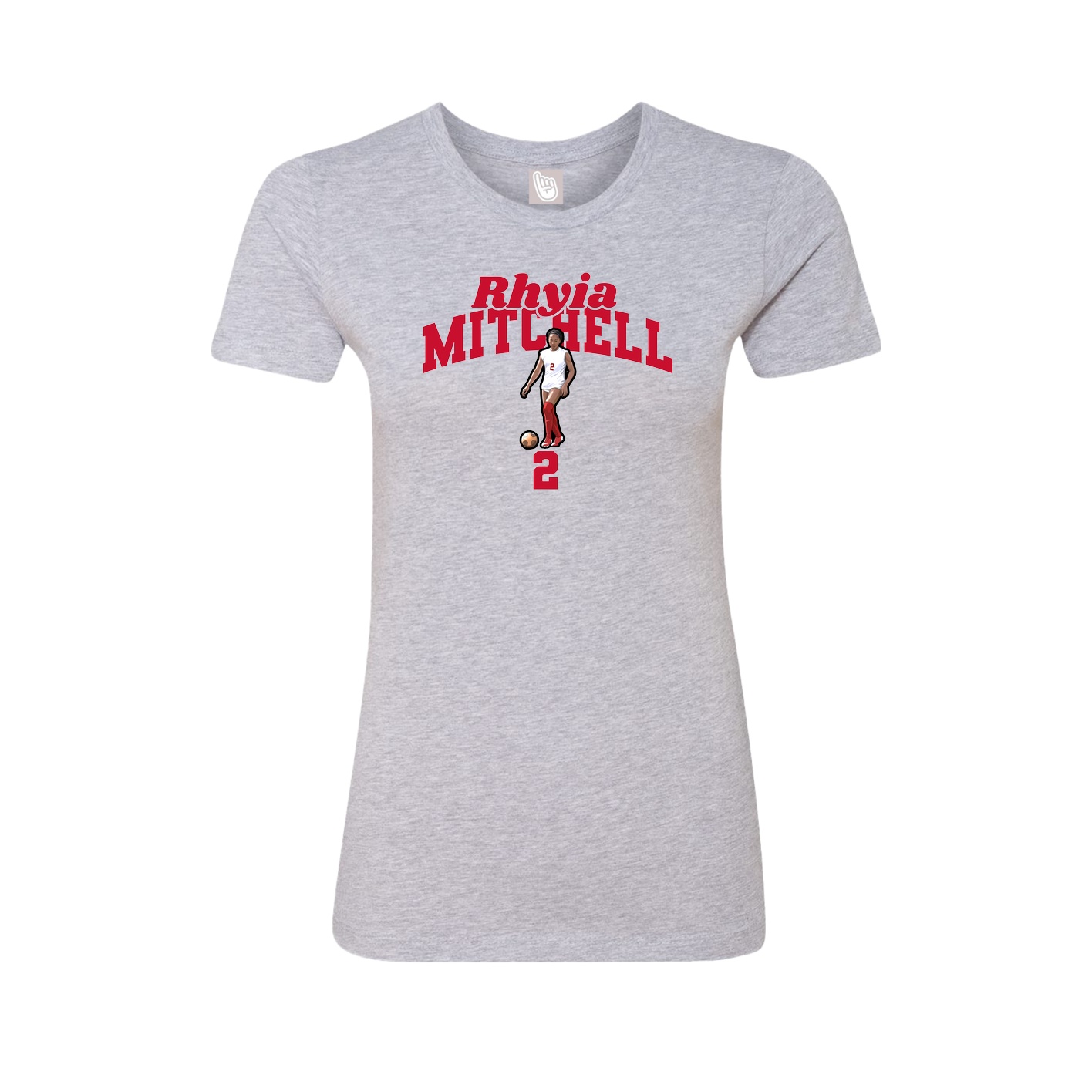 Womens Tee — Signature Arch in Grey