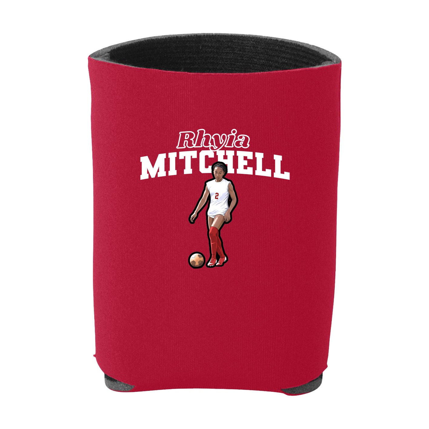 Can Holder — Name Arch in Red