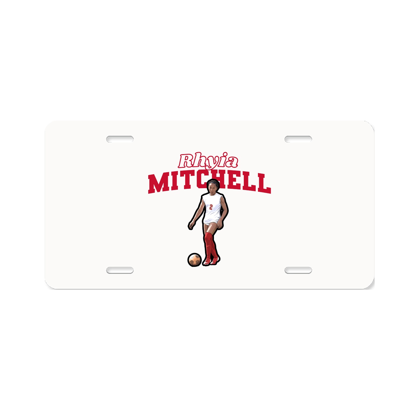 License Plate — Name Arch in Classic