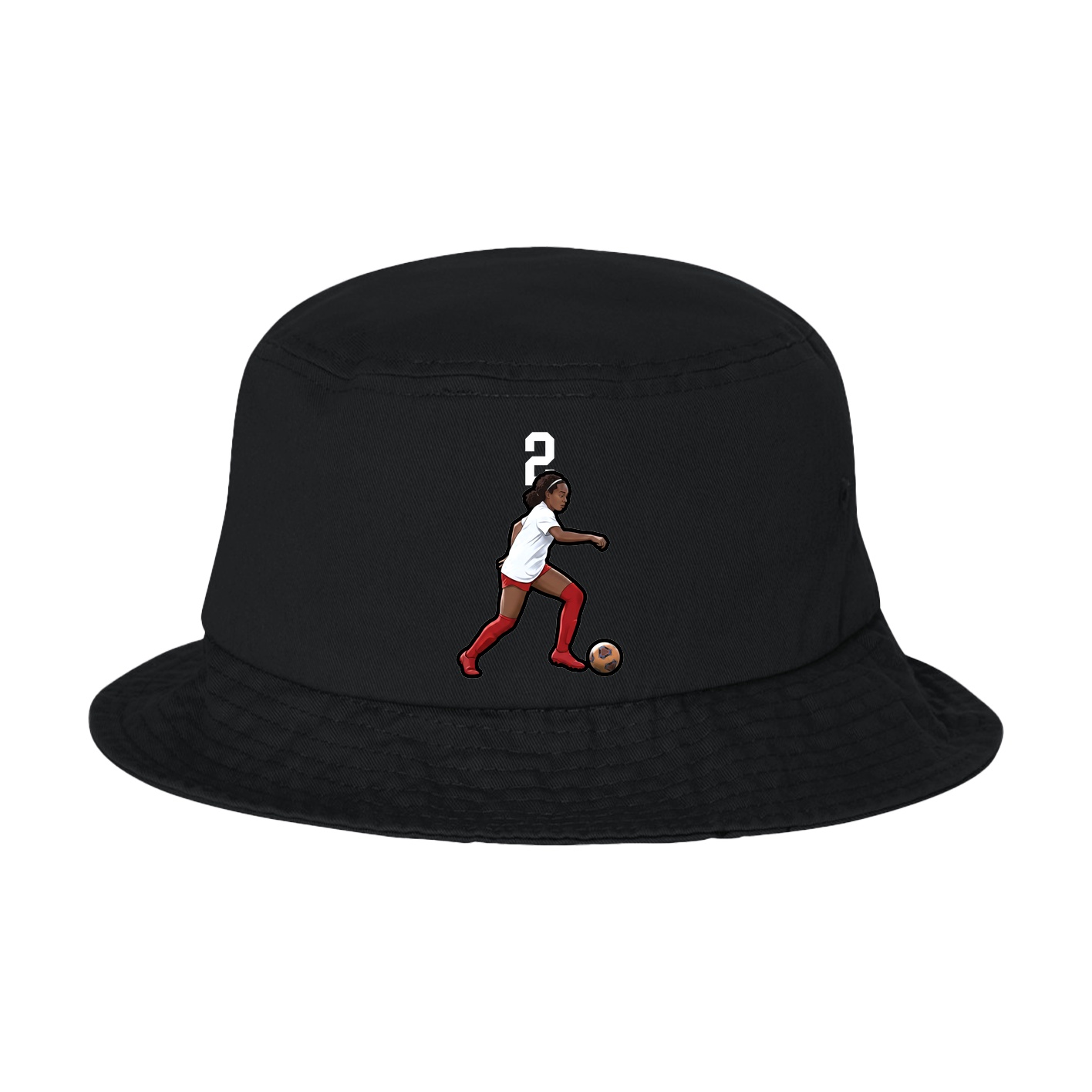 Bucket Cap — Number Top in Black