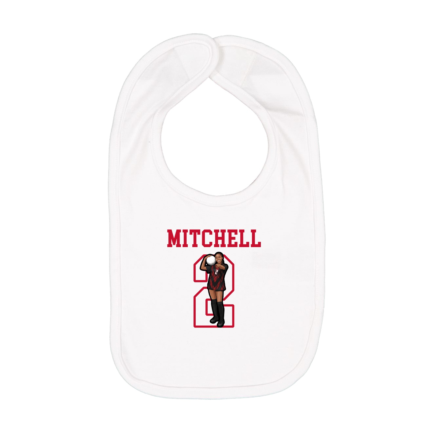 Infant Bib — Shirsey in White