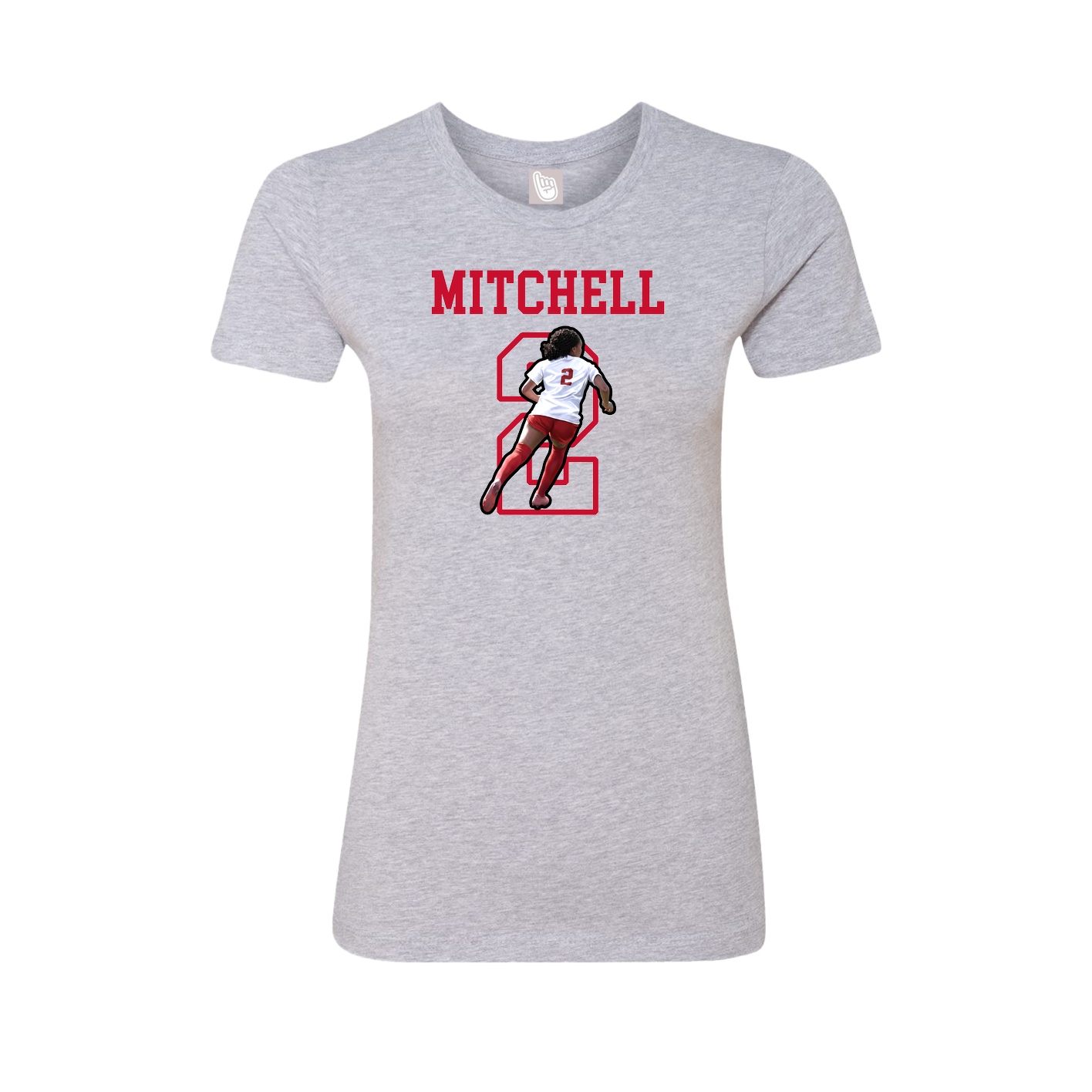 Fitted Women's Tee — Shirsey in Grey