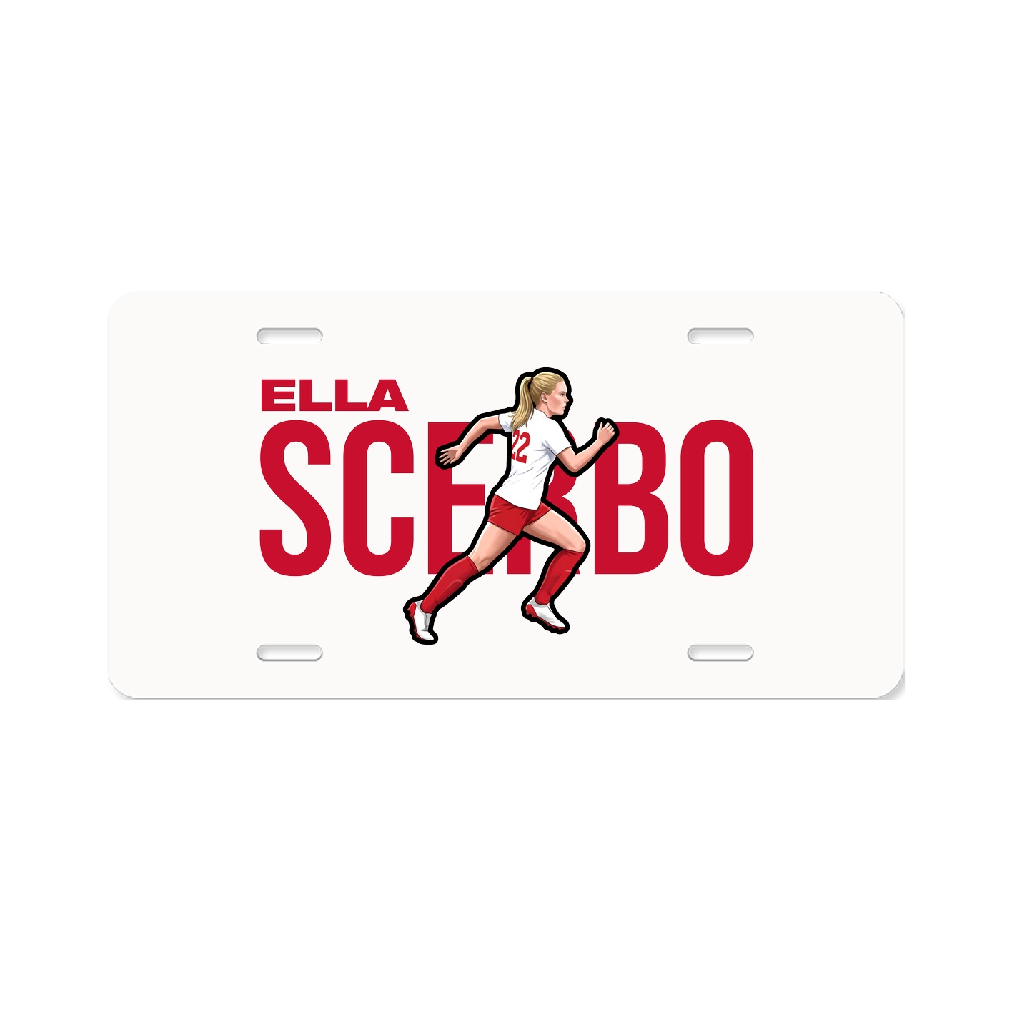 License Plate — Player Name in Classic