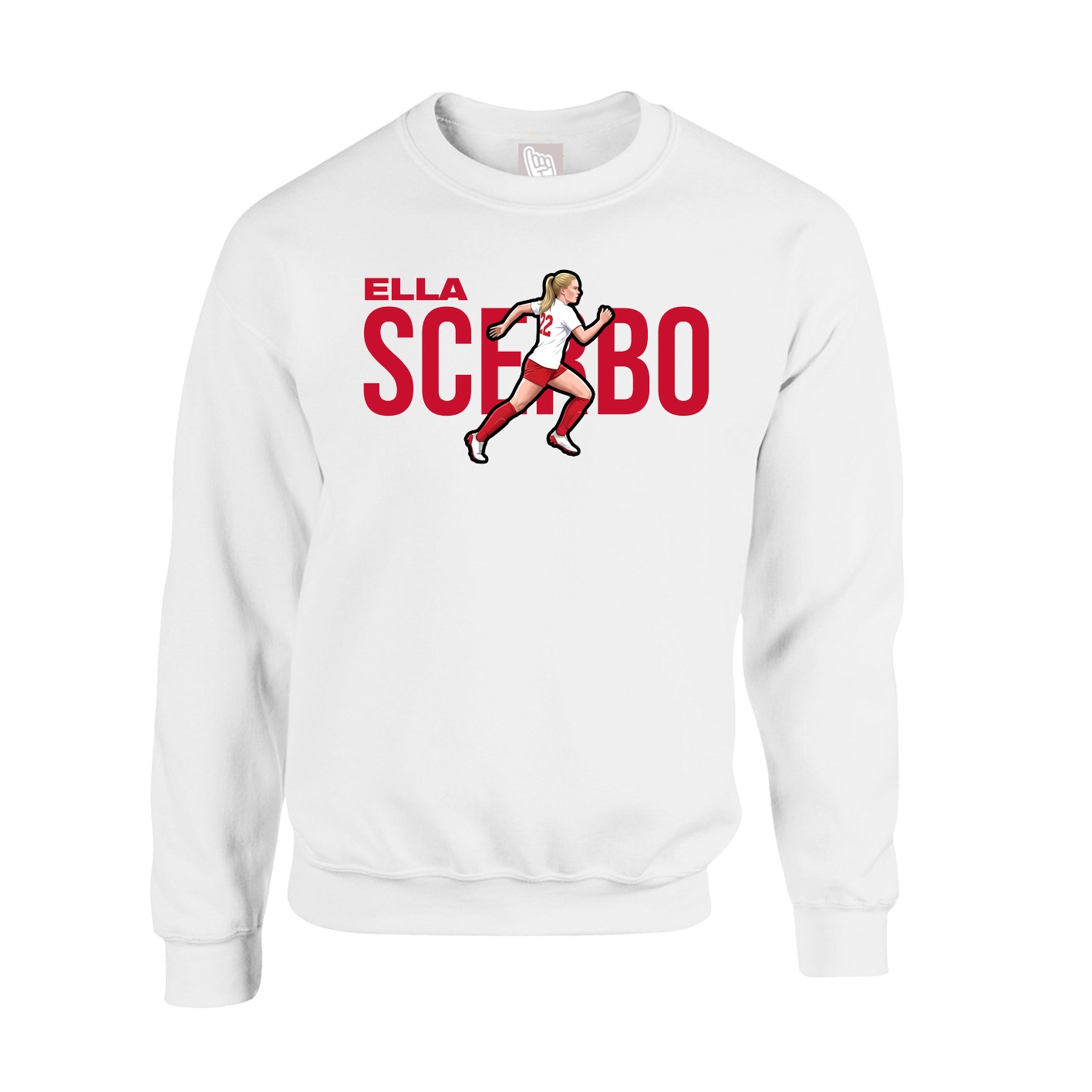Fleece Crew — Player Name in White