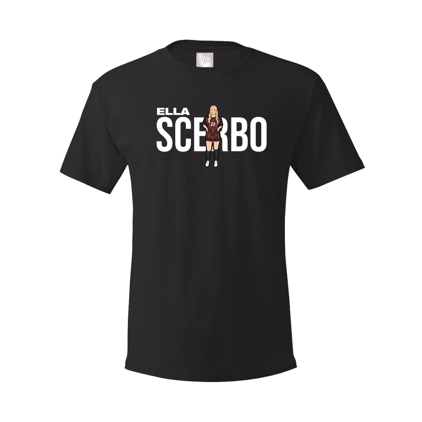 Youth Tee — Player Name in Black