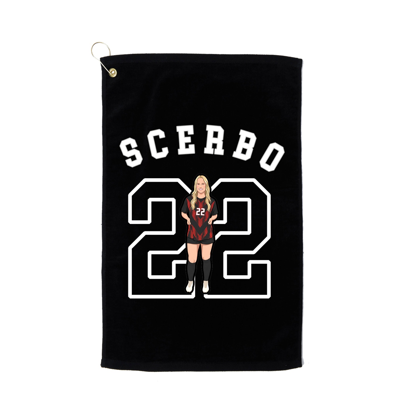 Golf Towel — Shirsey Arch in Black