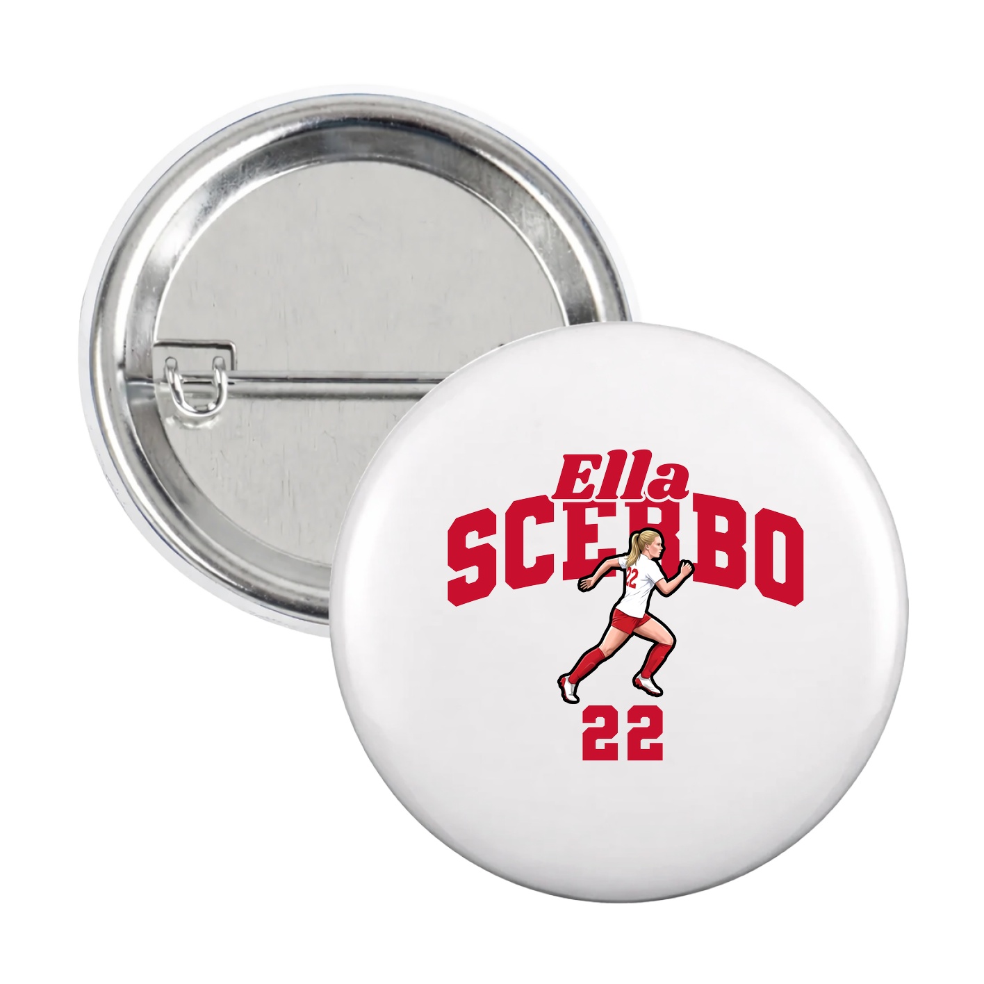 Game Day Button — Signature Arch in White