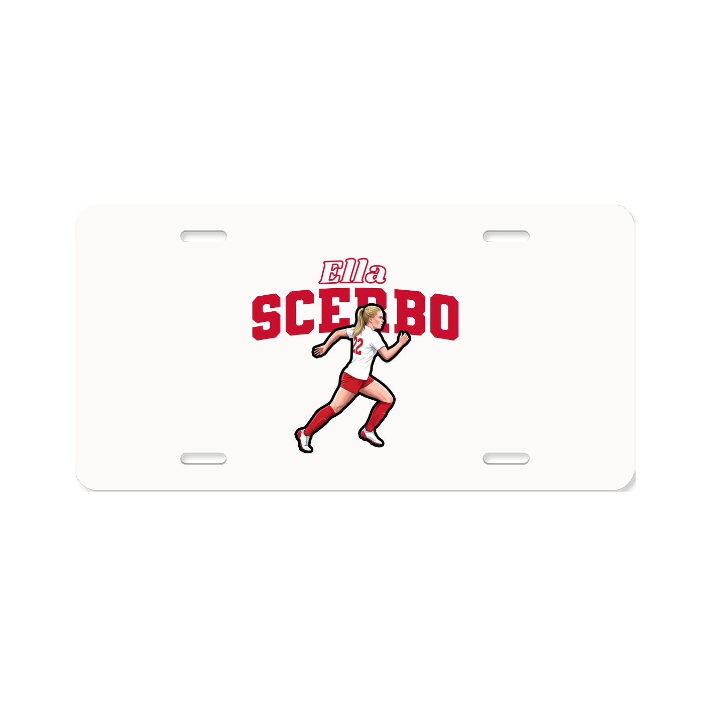 License Plate — Name Arch in Classic