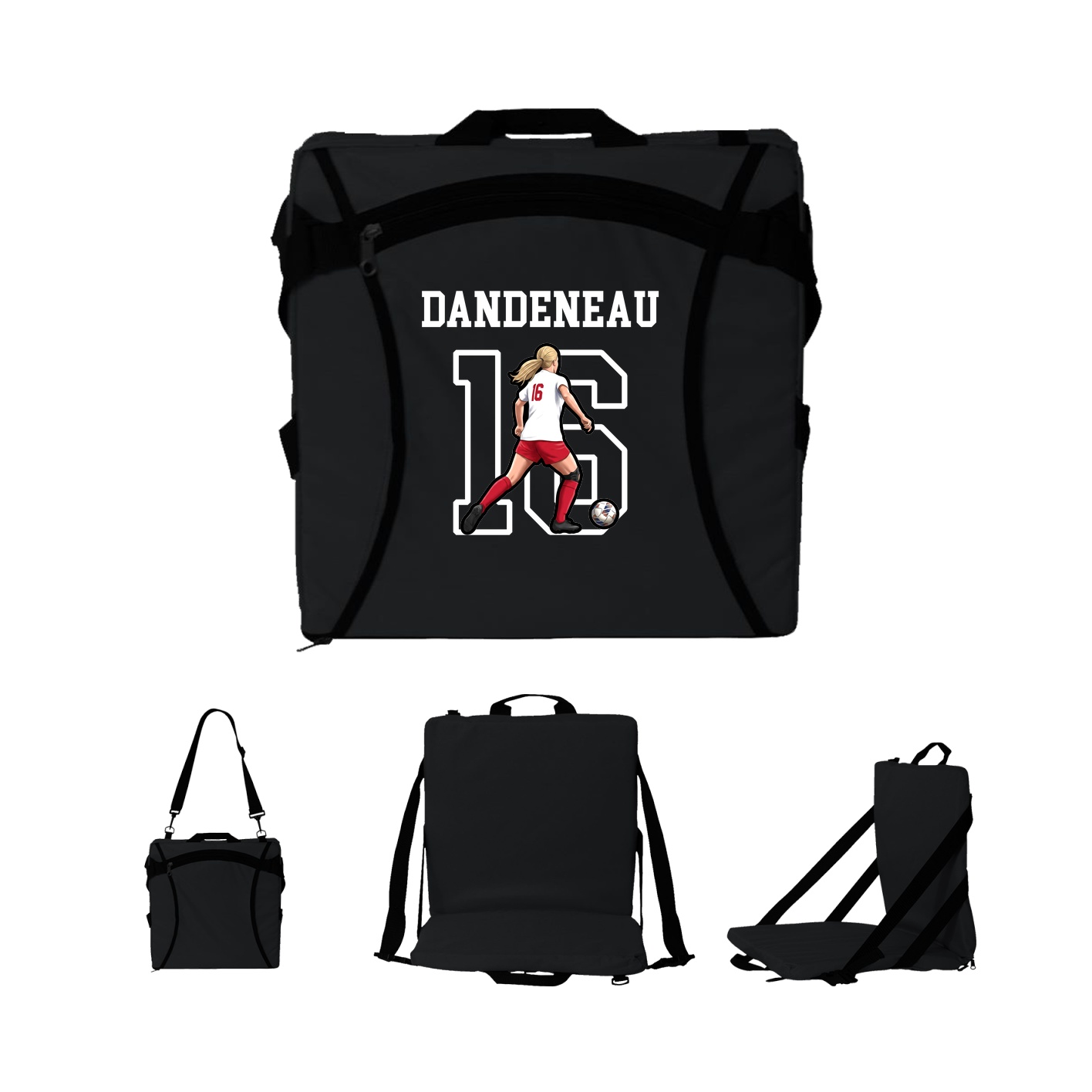 Folding Stadium Seat — Shirsey in Black