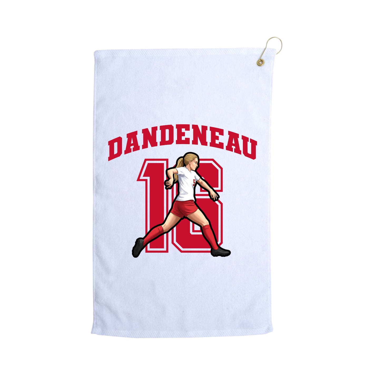 Golf Towel — Number in White