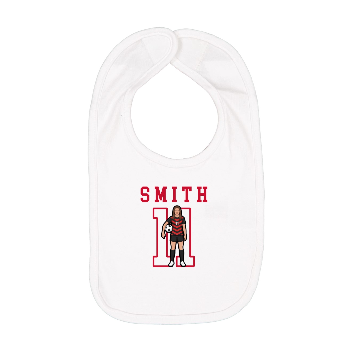 Infant Bib — Shirsey in White