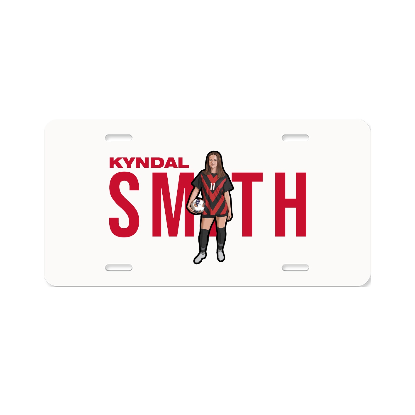 License Plate — Player Name in Classic