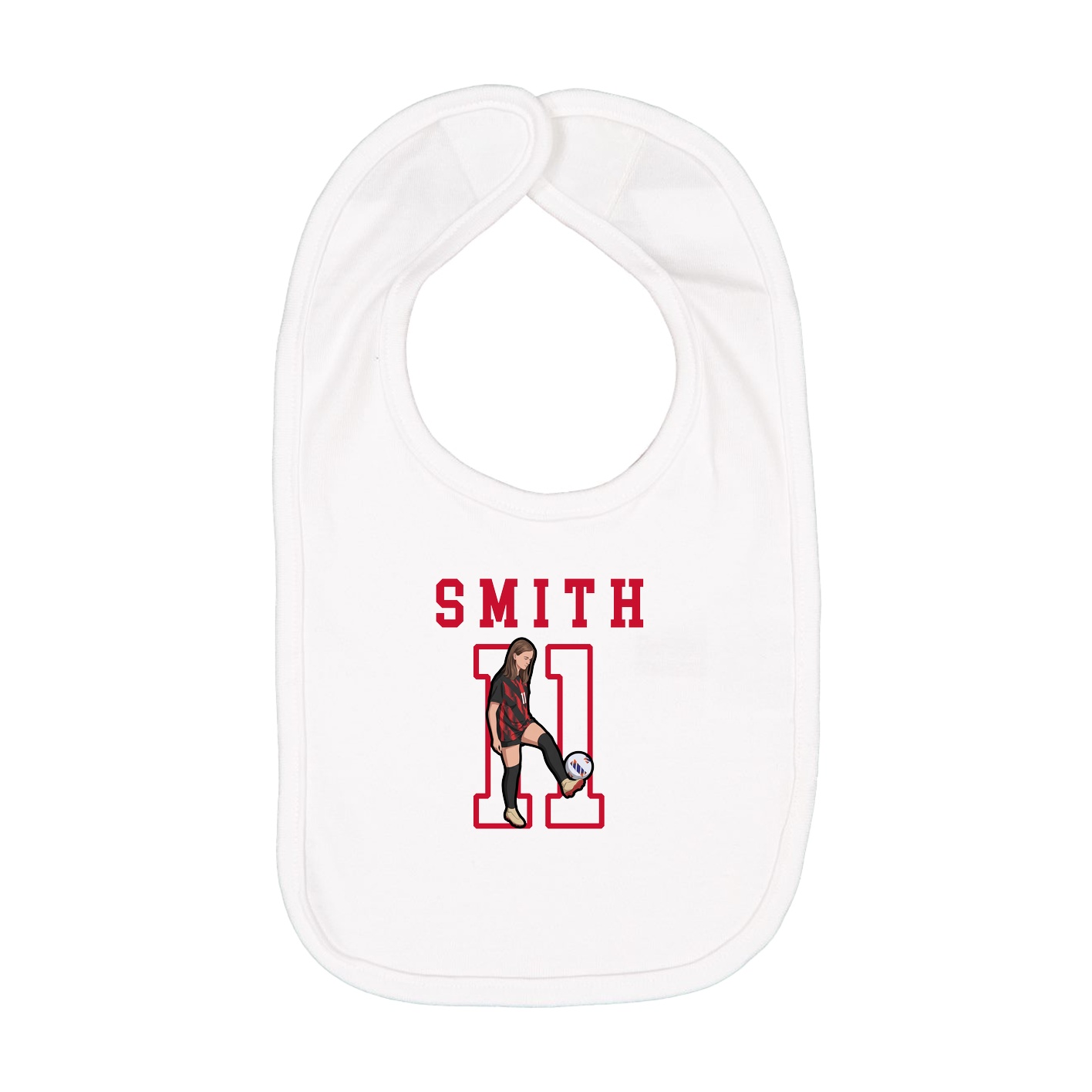 Infant Bib — Shirsey in White