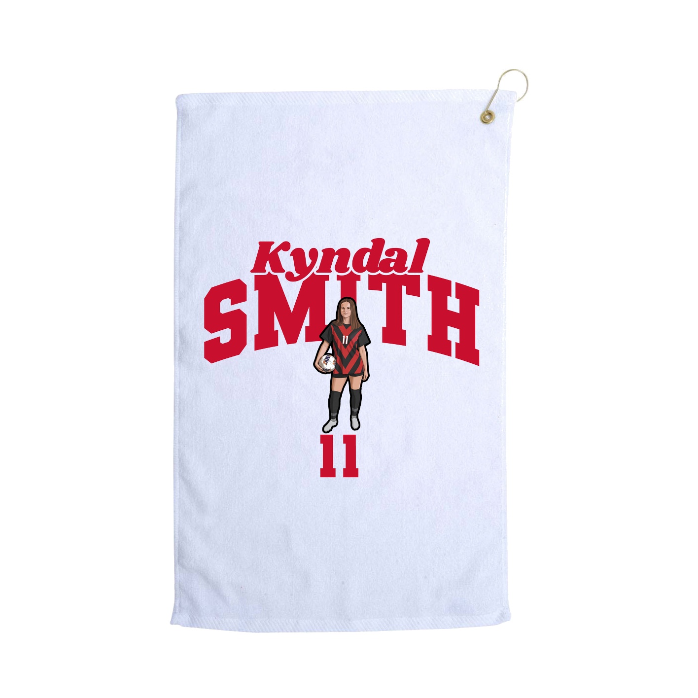 Golf Towel — Signature Arch in White
