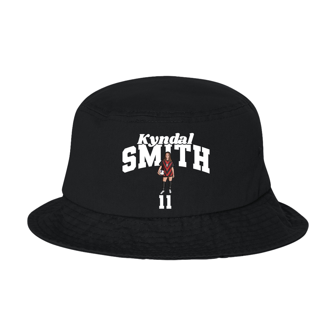 Bucket Cap — Signature Arch in Black