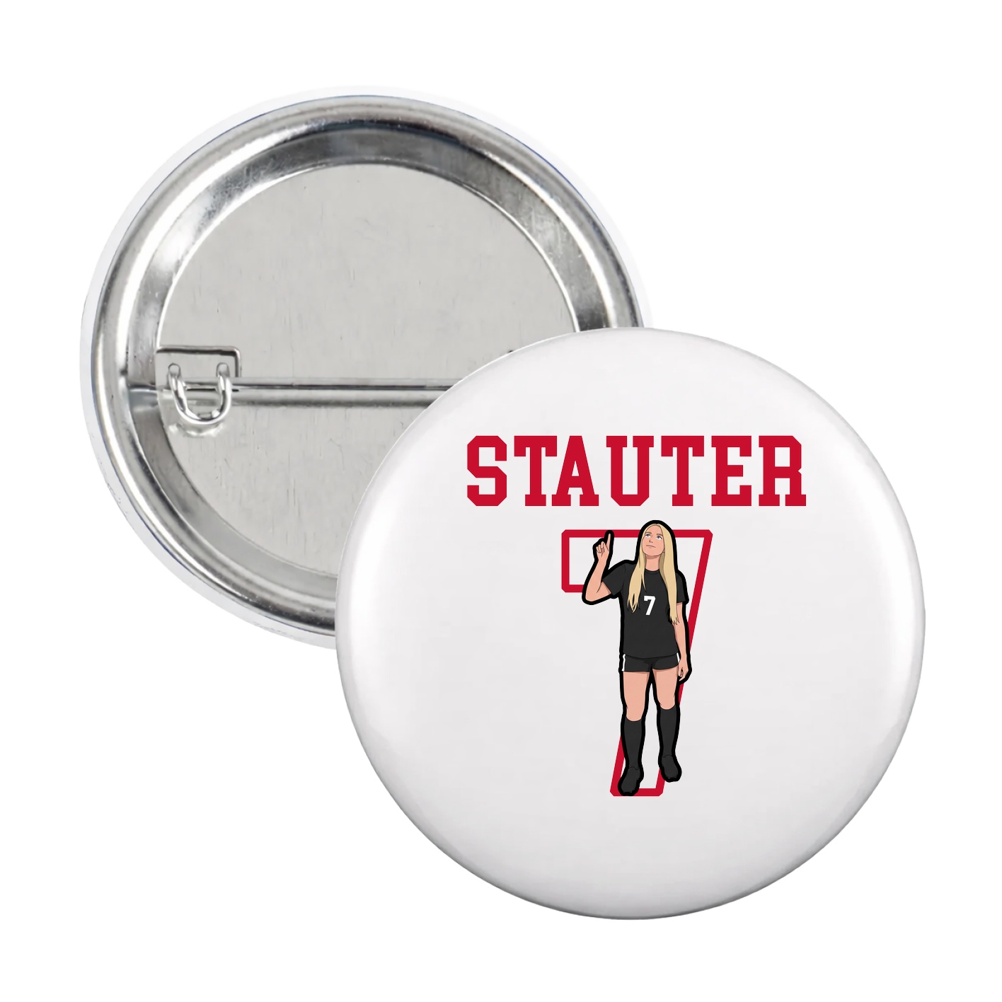 Game Day Button — Shirsey in White