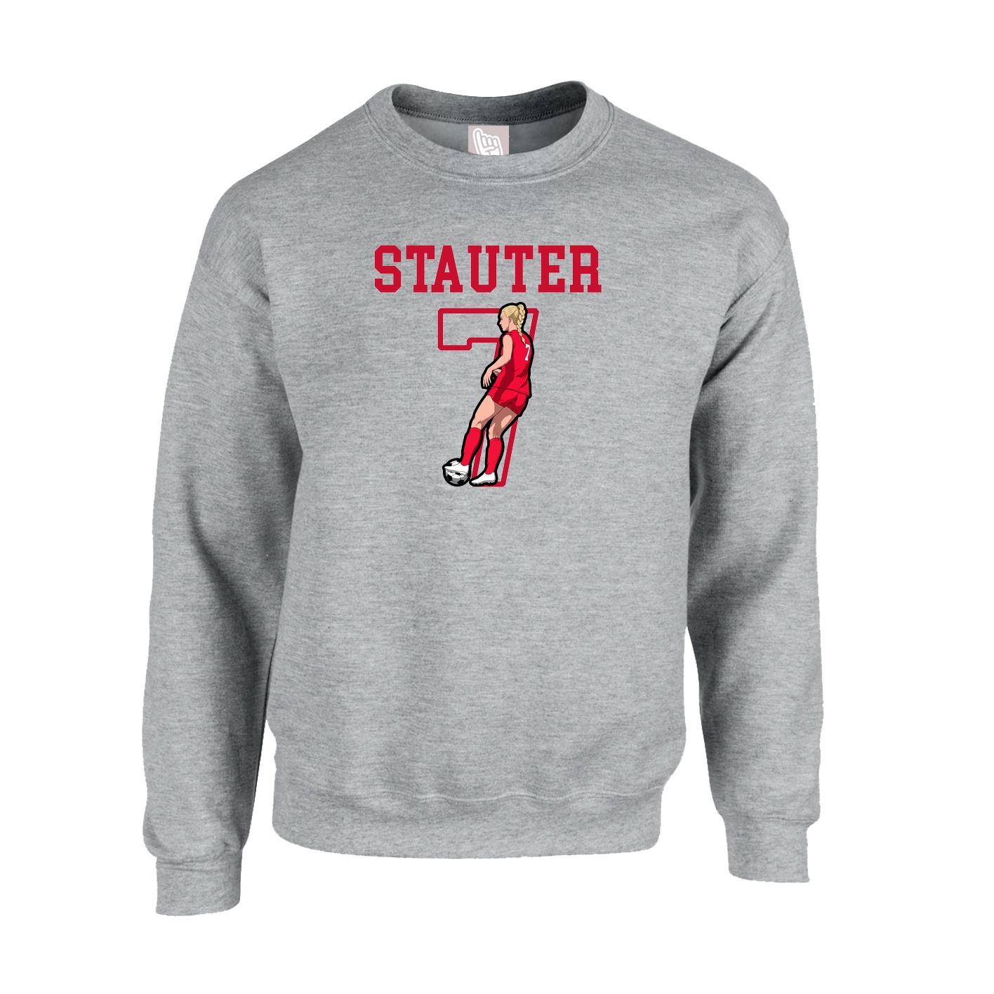 Fleece Crew — Shirsey in Grey