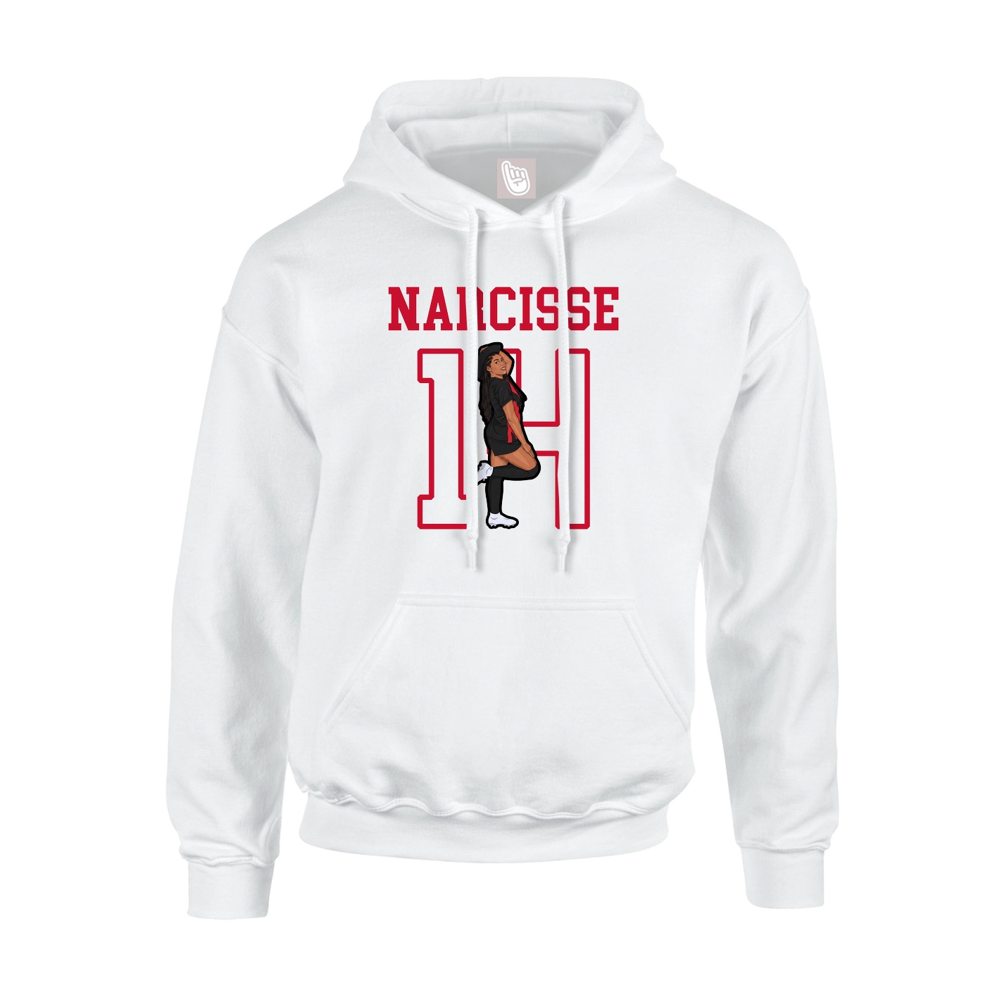 Hoodie — Shirsey in White