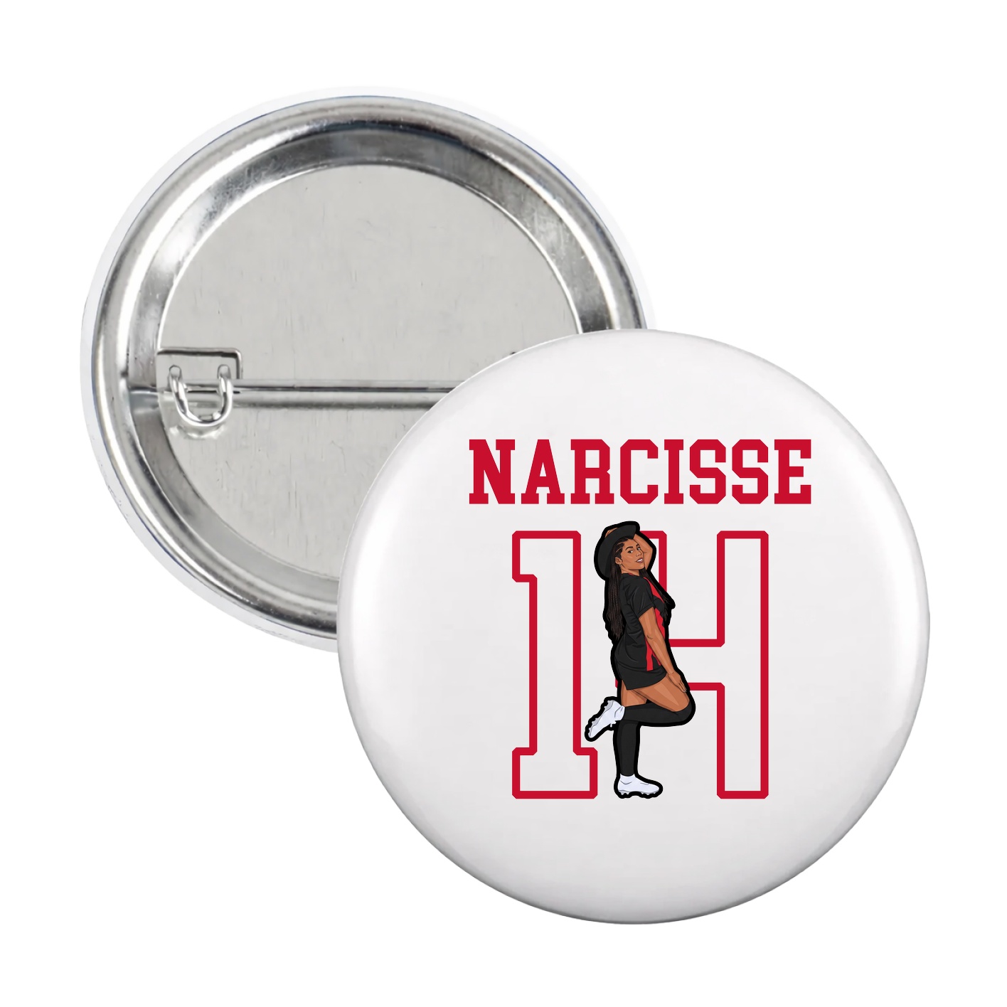 Game Day Button — Shirsey in White