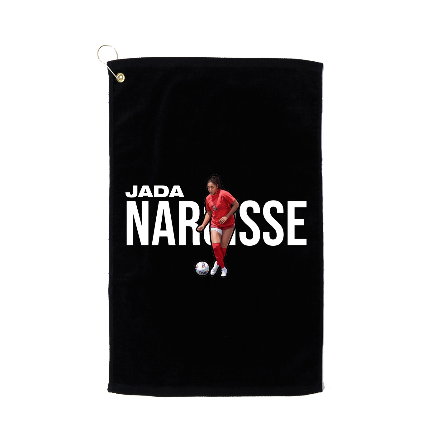 Golf Towel — Player Name in Black
