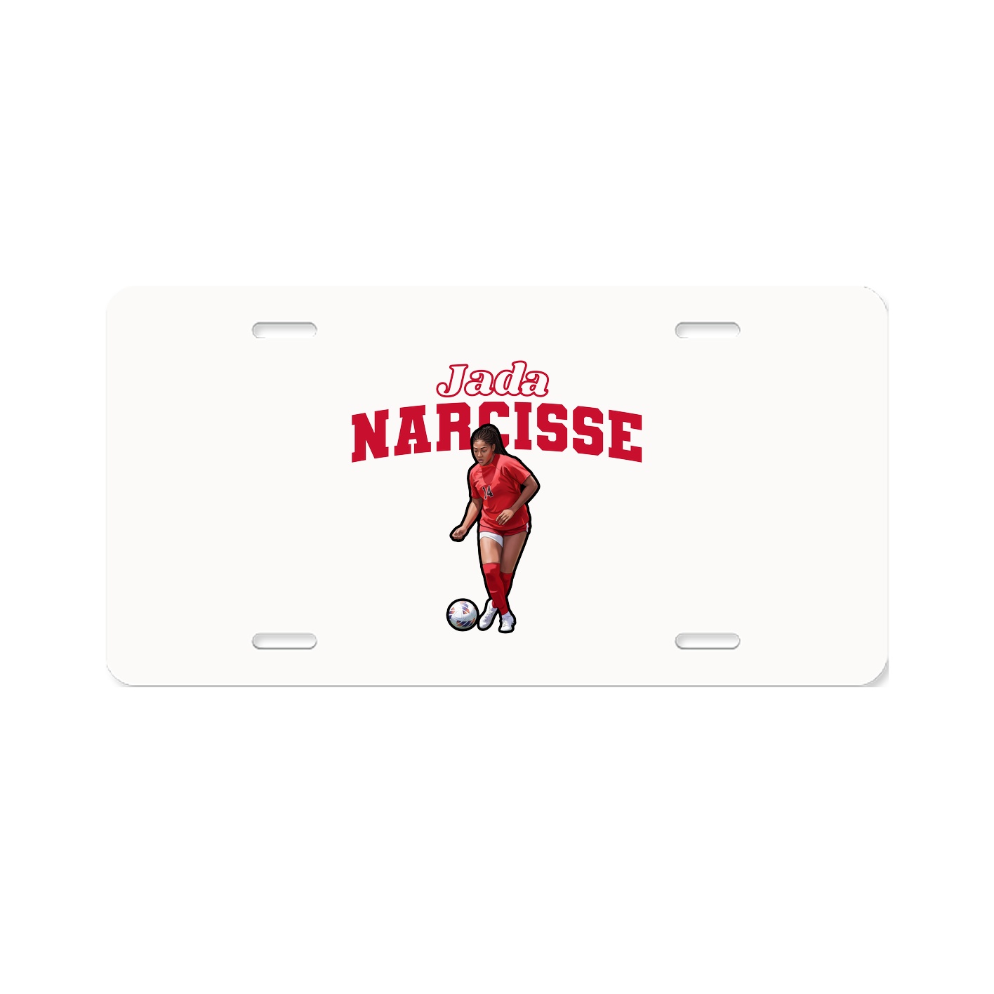 License Plate — Name Arch in Classic